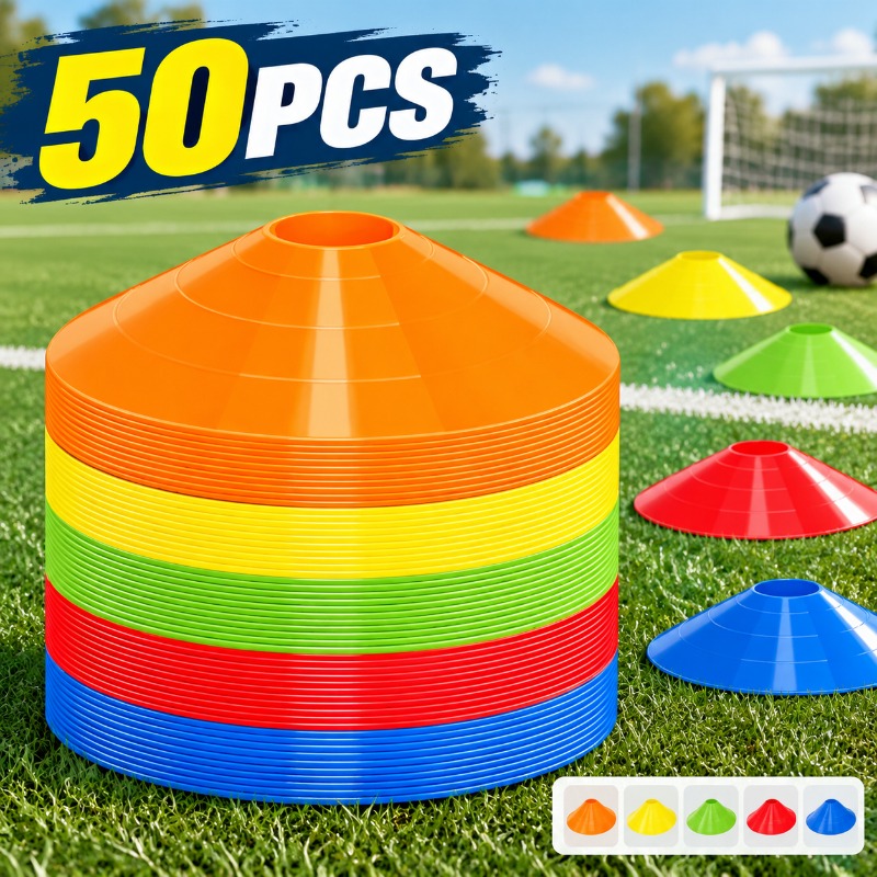 Football Training Cone - Okrągła, gruba tabliczka do oznaczania boiska,