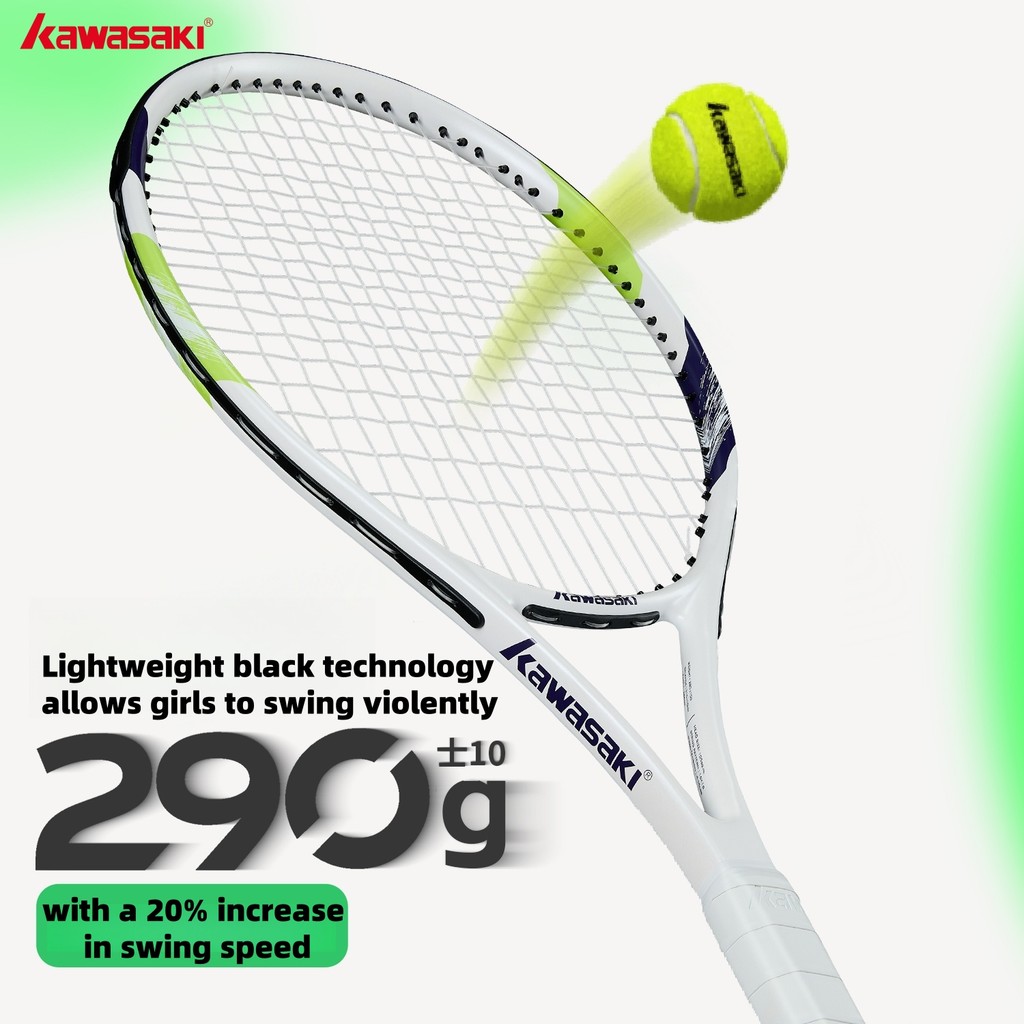Badminton Racket Carbon - Zestaw rakiet do tenisa Kawasaki Light,